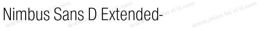 Nimbus Sans D Extended字体转换